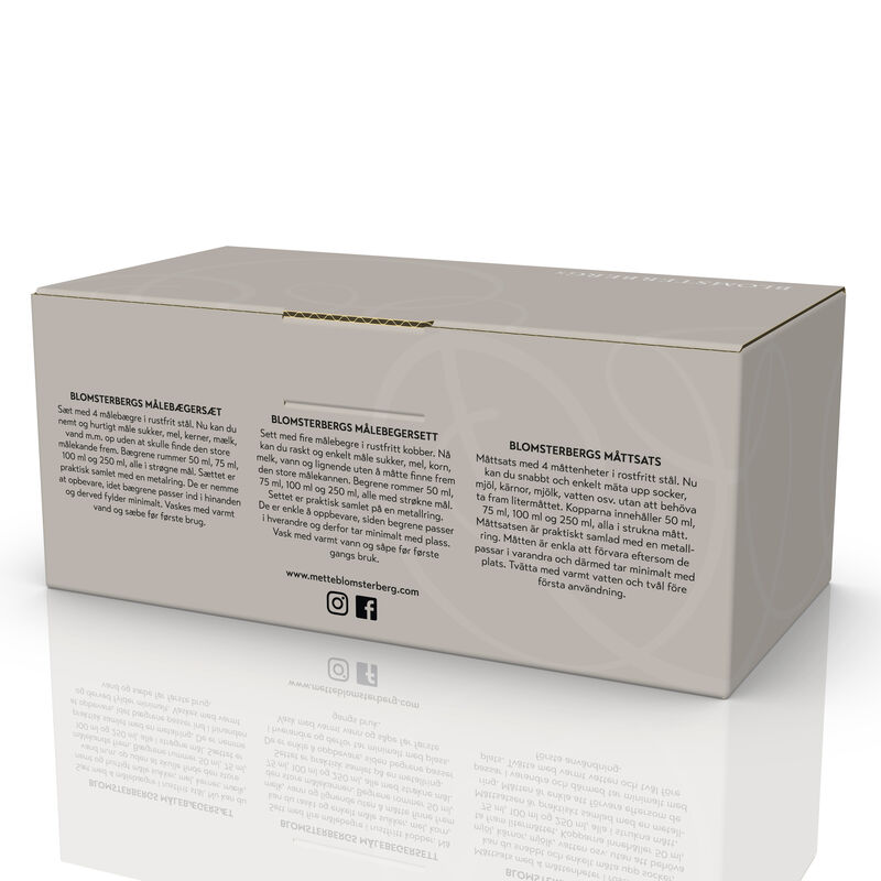 Målebægersæt 4 dele