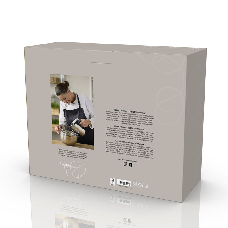 Dobbelt vaffeljern 1600 watt