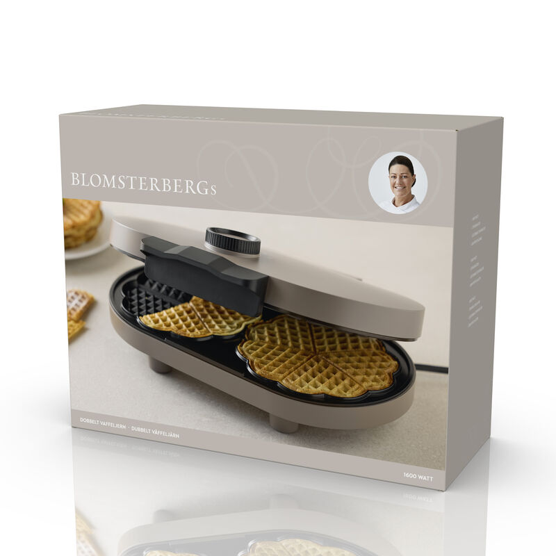 Dobbelt vaffeljern 1600 watt