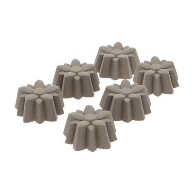 Blomst Muffinform 6 stk.