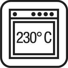 Ovnfast op til 230° C